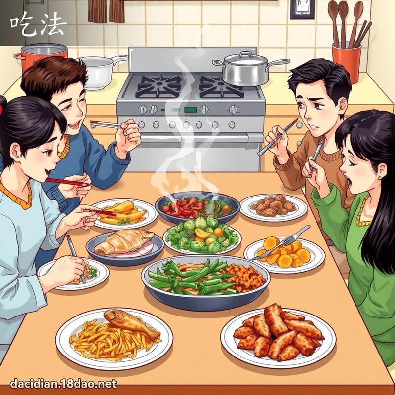 吃法 - 国语大辞典配图