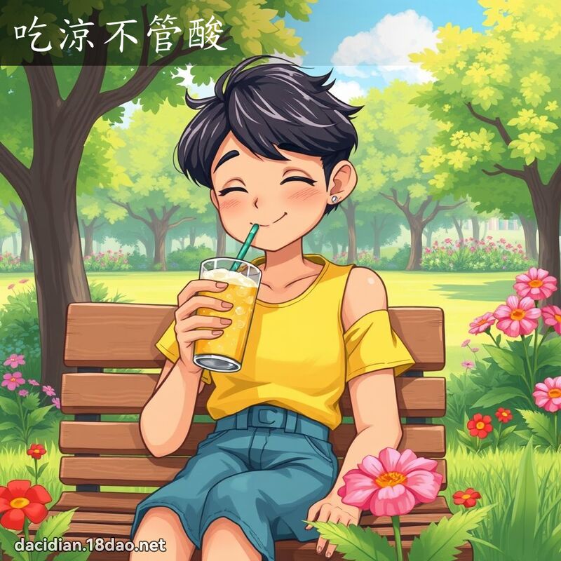 吃凉不管酸 - 国语大辞典配图