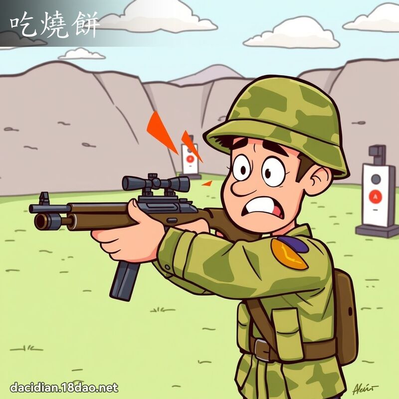吃烧饼 - 国语大辞典配图