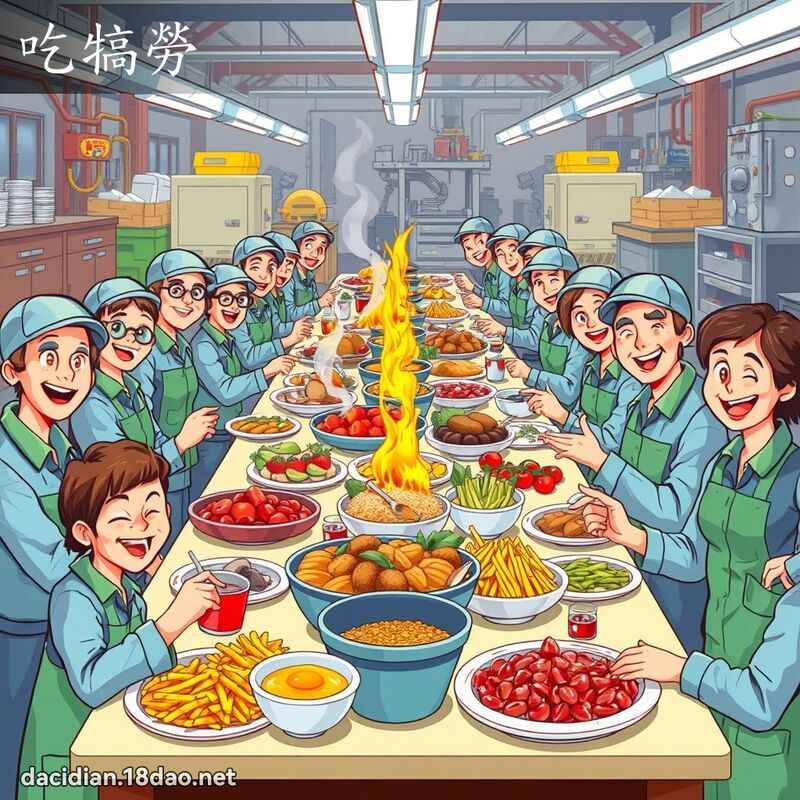 吃犒勞 - 國語大辭典配圖