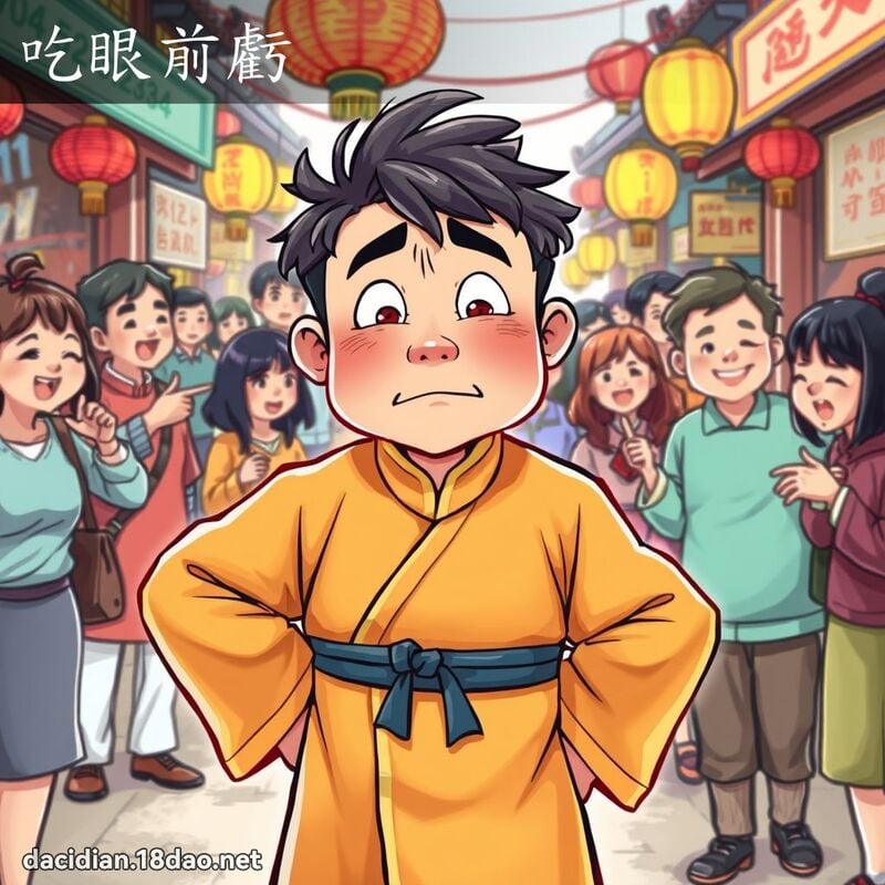 吃眼前亏 - 国语大辞典配图