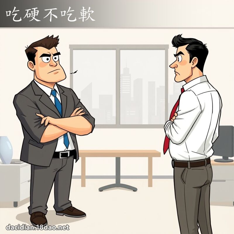 吃硬不吃软 - 国语大辞典配图