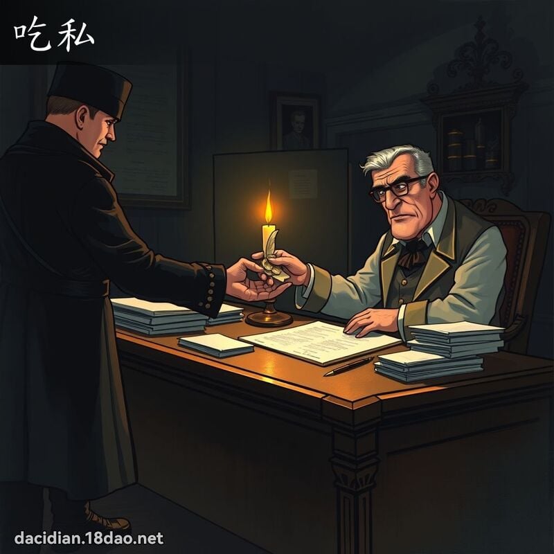 吃私 - 国语大辞典配图