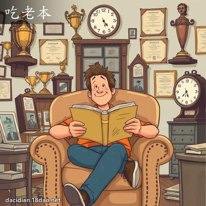 吃老本 - 国语大辞典配图