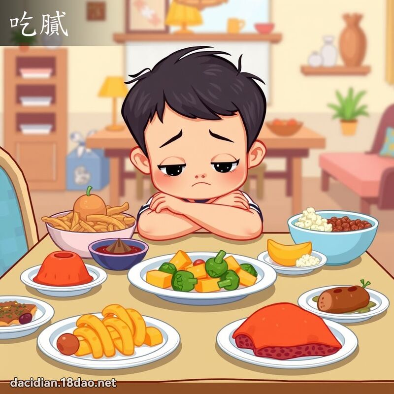 吃膩 - 國語大辭典配圖