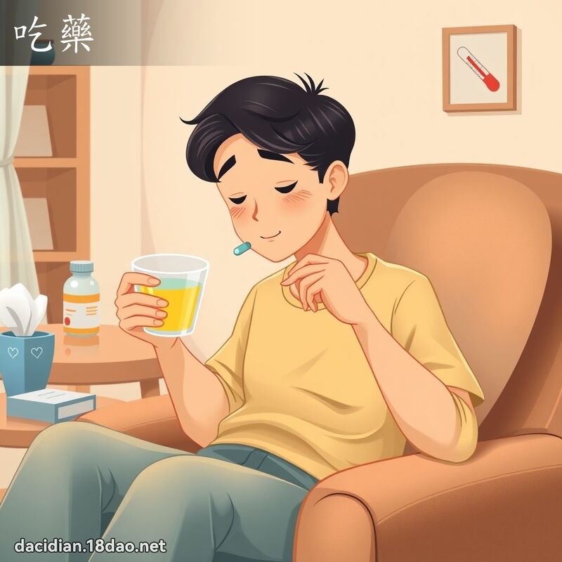 吃药 - 国语大辞典配图