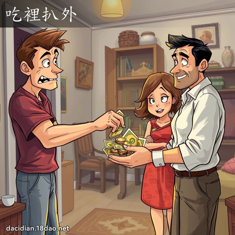 吃里扒外 - 国语大辞典配图