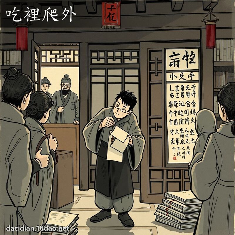 吃裡爬外 - 國語大辭典配圖