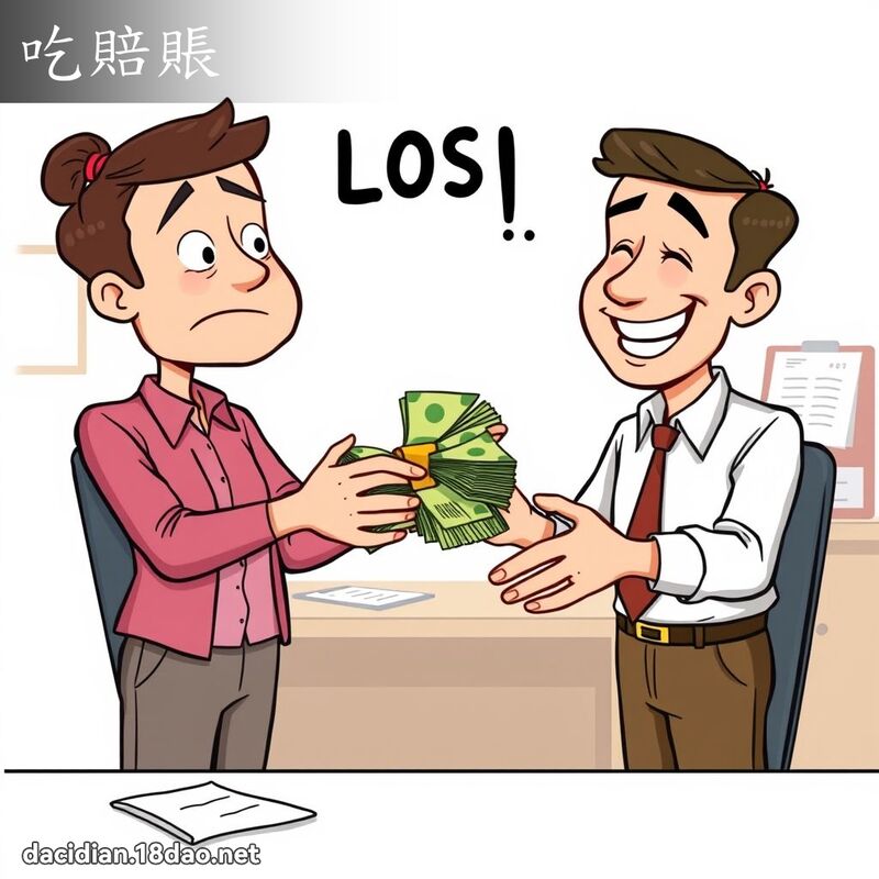 吃赔账 - 国语大辞典配图