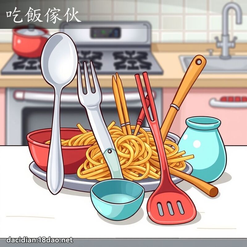 吃飯傢伙 - 國語大辭典配圖