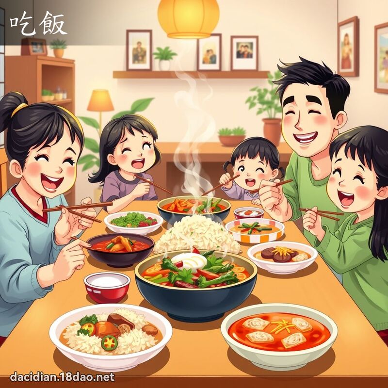 吃饭 - 国语大辞典配图