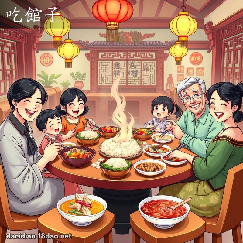 吃馆子 - 国语大辞典配图