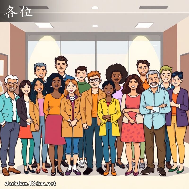 各位 - 國語大辭典配圖