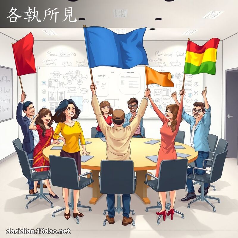 各執所見 - 國語大辭典配圖