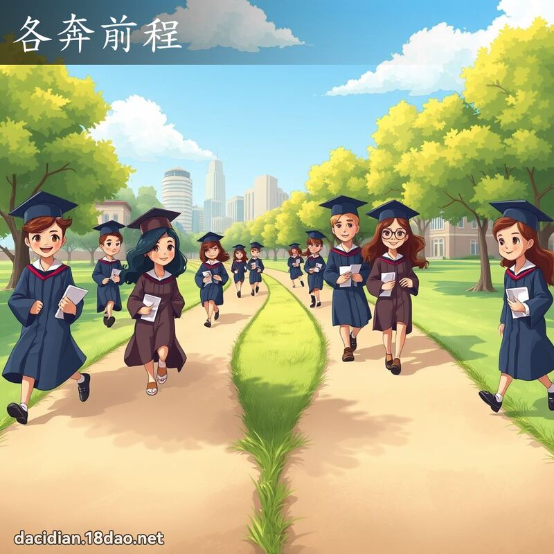 各奔前程 - 國語大辭典配圖