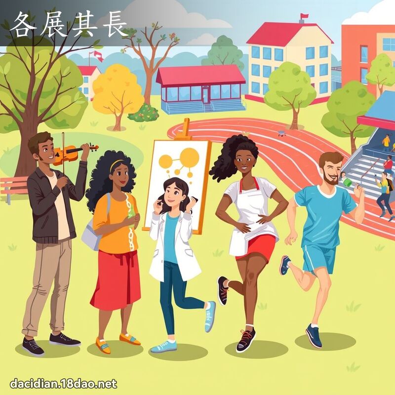 各展其長 - 國語大辭典配圖