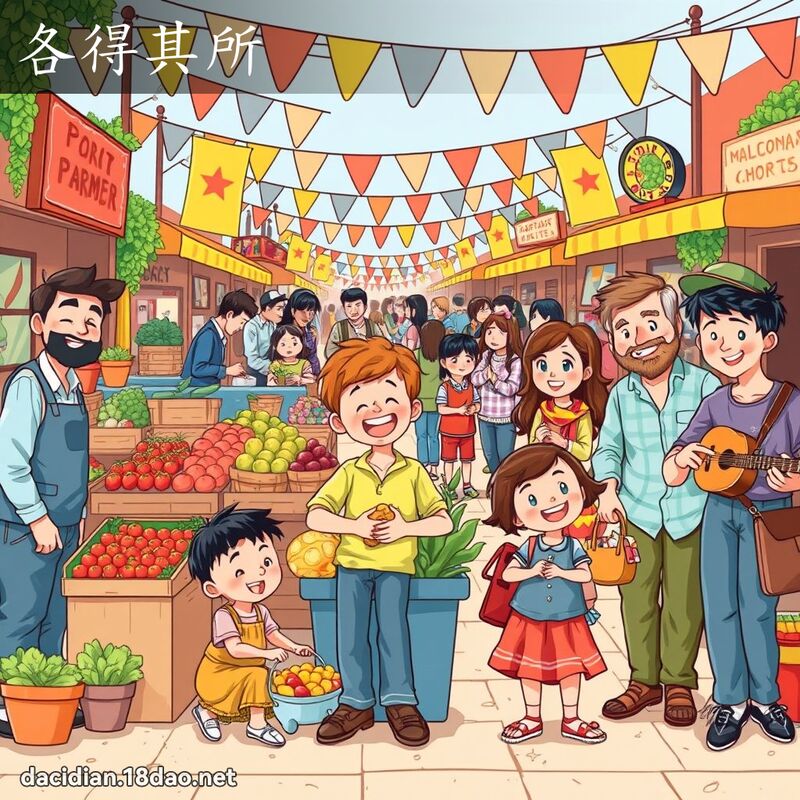 各得其所 - 國語大辭典配圖
