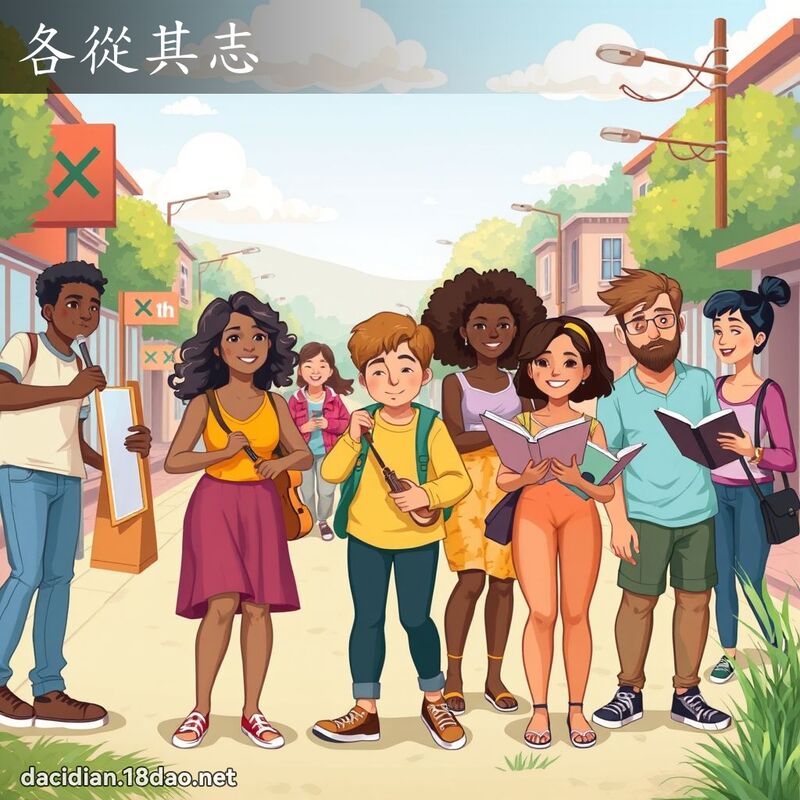 各從其志 - 國語大辭典配圖