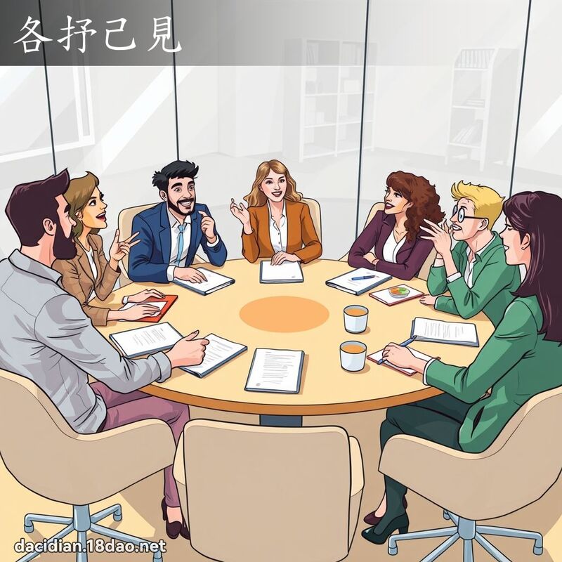 各抒己見 - 國語大辭典配圖