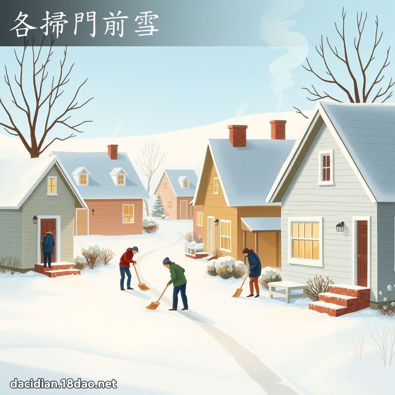 各掃門前雪 - 國語大辭典配圖