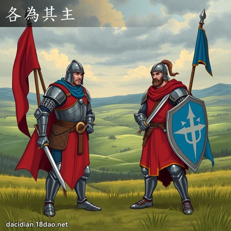各為其主 - 國語大辭典配圖