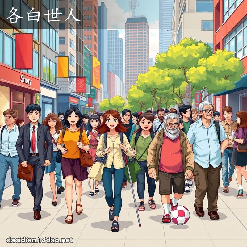 各白世人 - 國語大辭典配圖