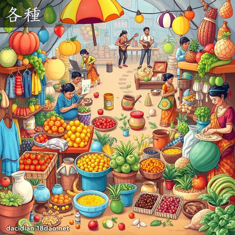 各种 - 国语大辞典配图