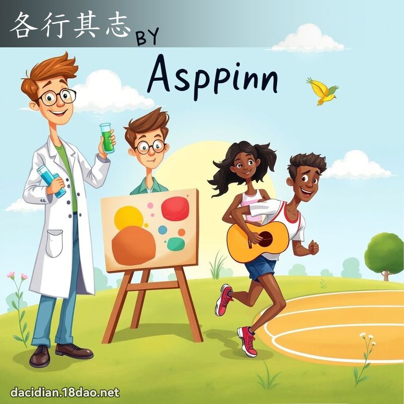 各行其志 - 國語大辭典配圖