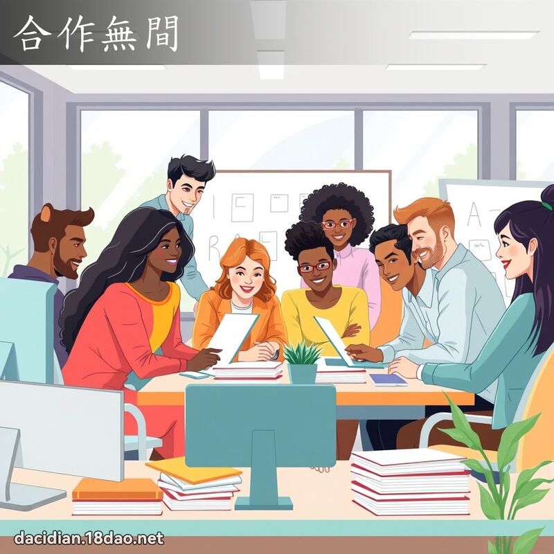 合作无间 - 国语大辞典配图
