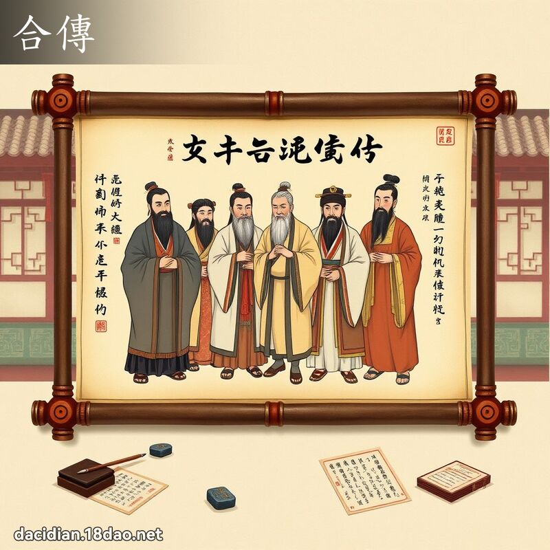 合傳 - 國語大辭典配圖