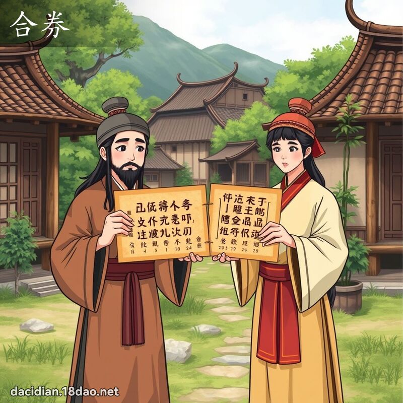 合券 - 国语大辞典配图