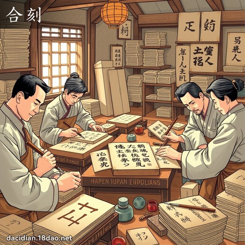 合刻 - 国语大辞典配图