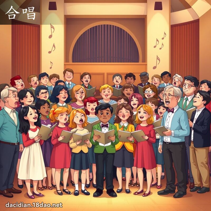 合唱 - 國語大辭典配圖
