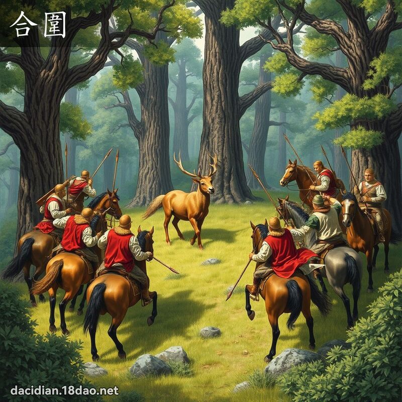 合圍 - 國語大辭典配圖