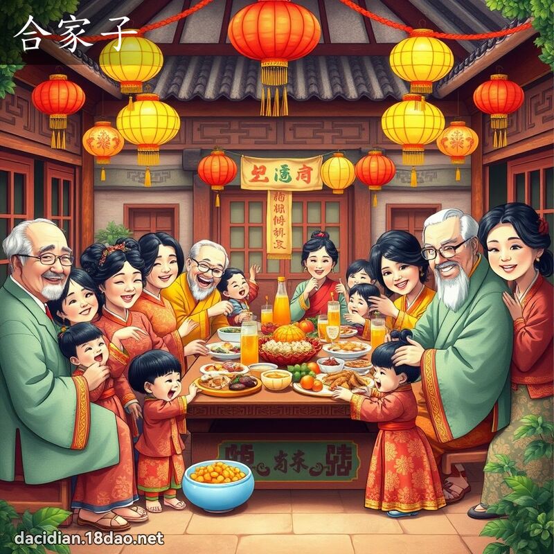 合家子 - 國語大辭典配圖