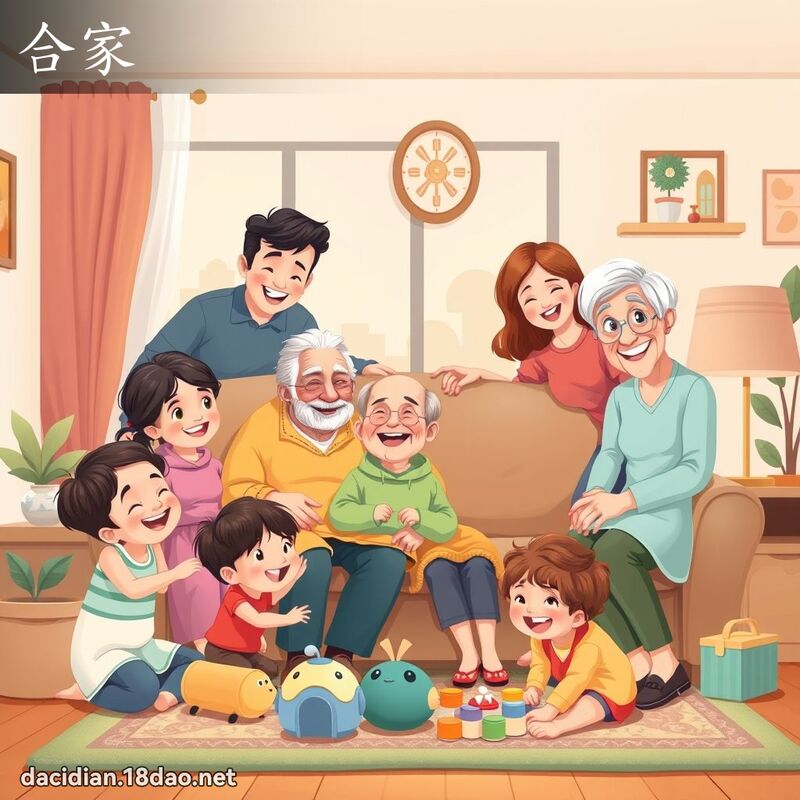 合家 - 国语大辞典配图