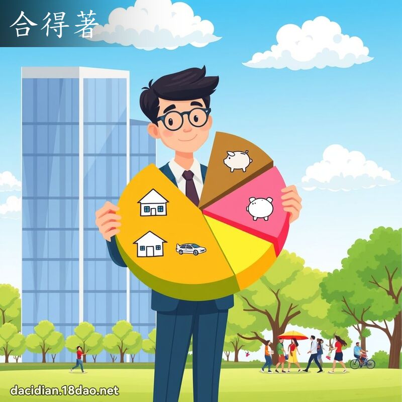 合得著 - 国语大辞典配图