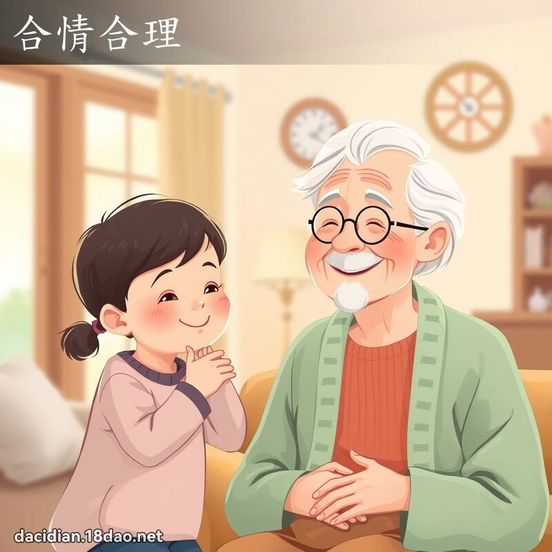 合情合理 - 國語大辭典配圖