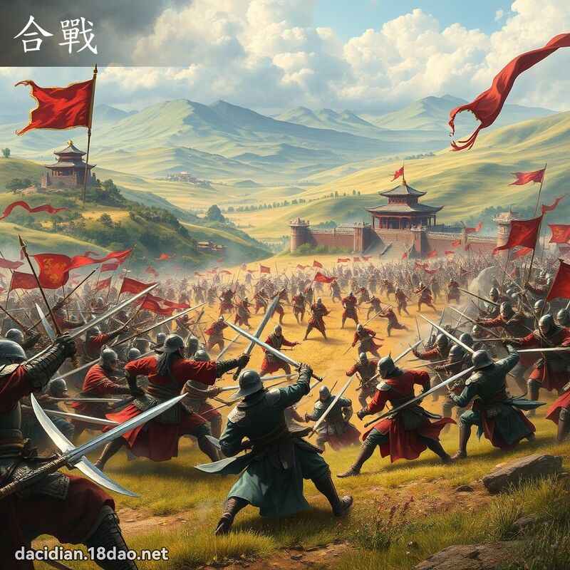 合戰 - 國語大辭典配圖
