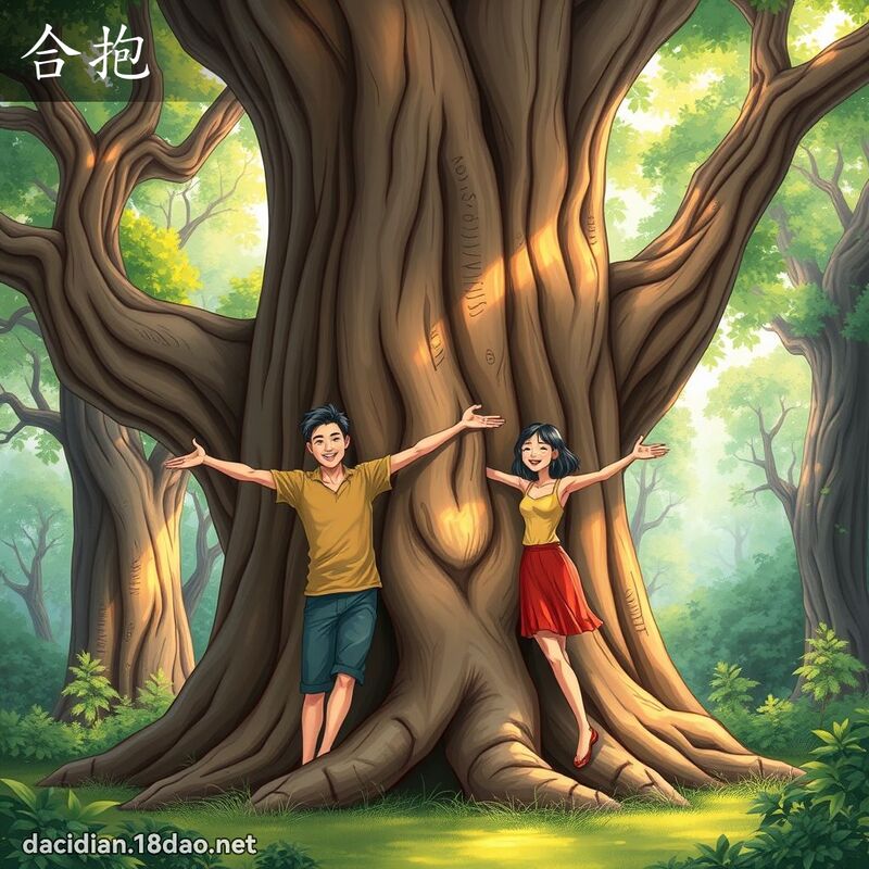 合抱 - 国语大辞典配图
