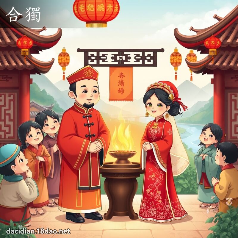 合獨 - 國語大辭典配圖