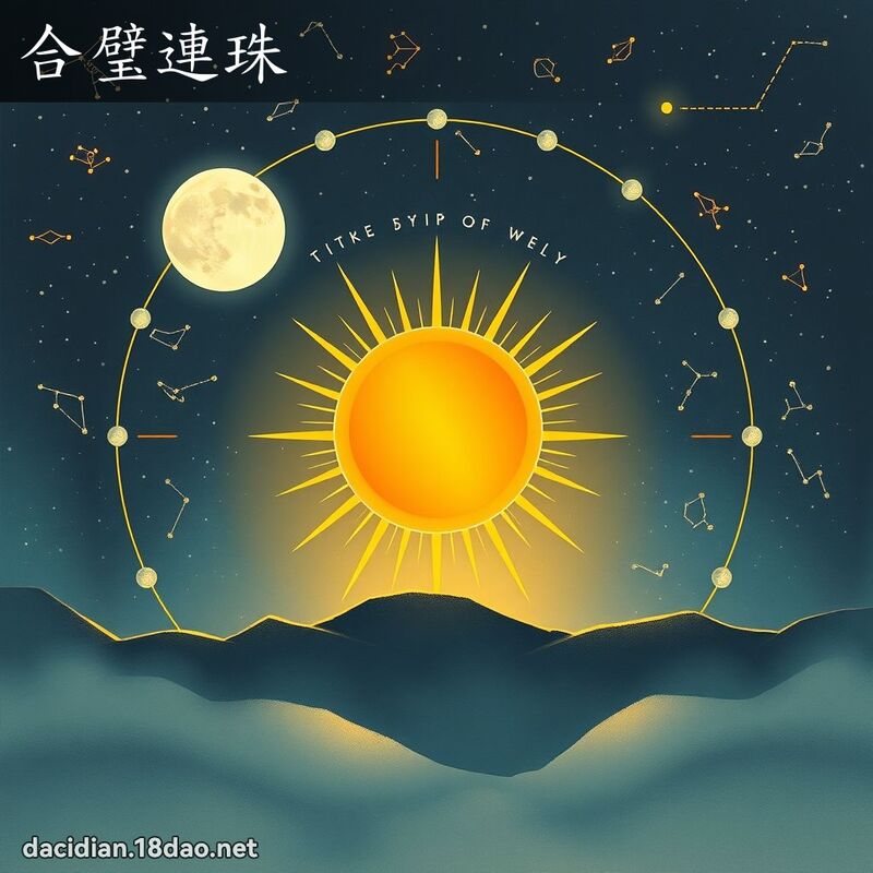 合璧連珠 - 國語大辭典配圖