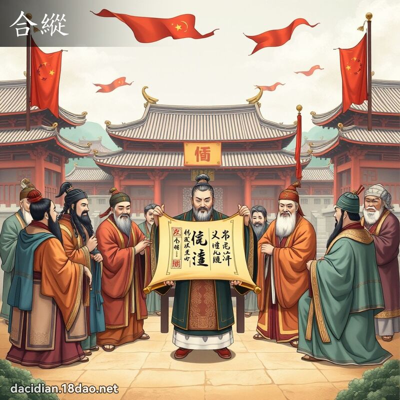 合縱 - 國語大辭典配圖
