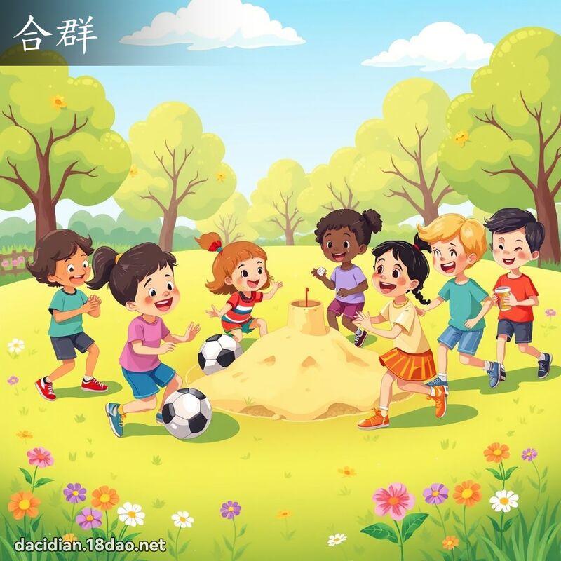合群 - 國語大辭典配圖