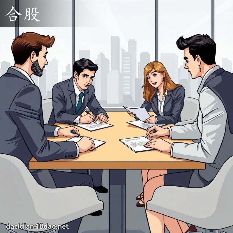 合股 - 国语大辞典配图