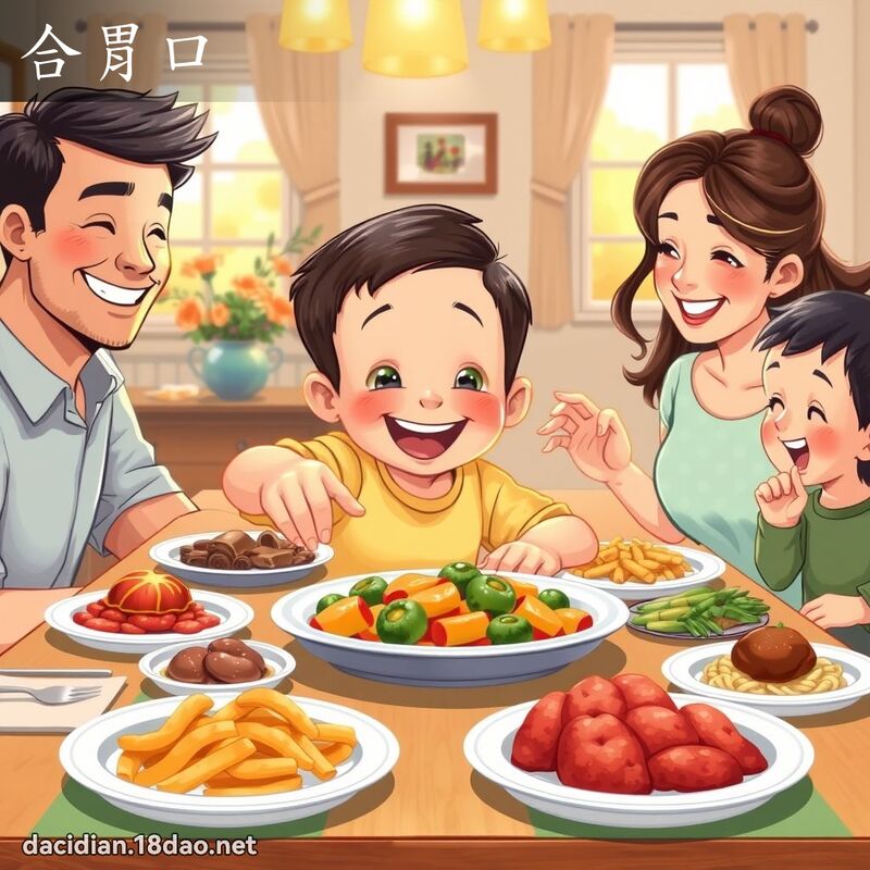 合胃口 - 國語大辭典配圖