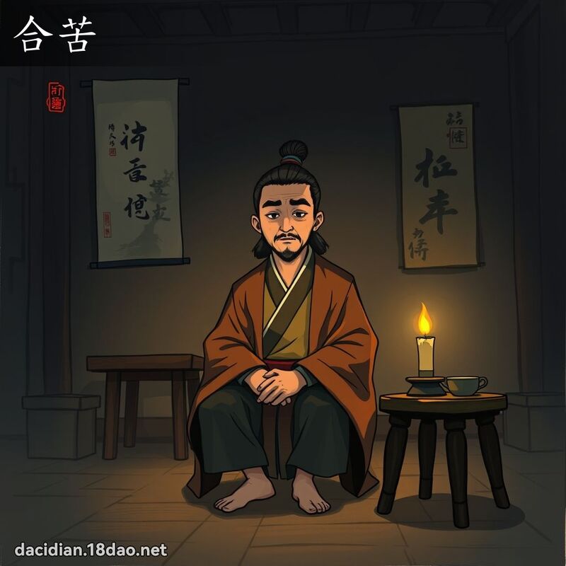 合苦 - 國語大辭典配圖