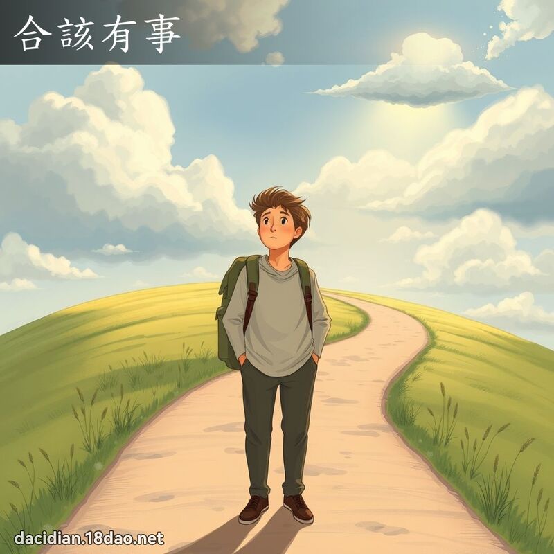 合该有事 - 国语大辞典配图