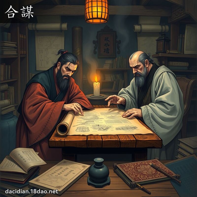合謀 - 國語大辭典配圖