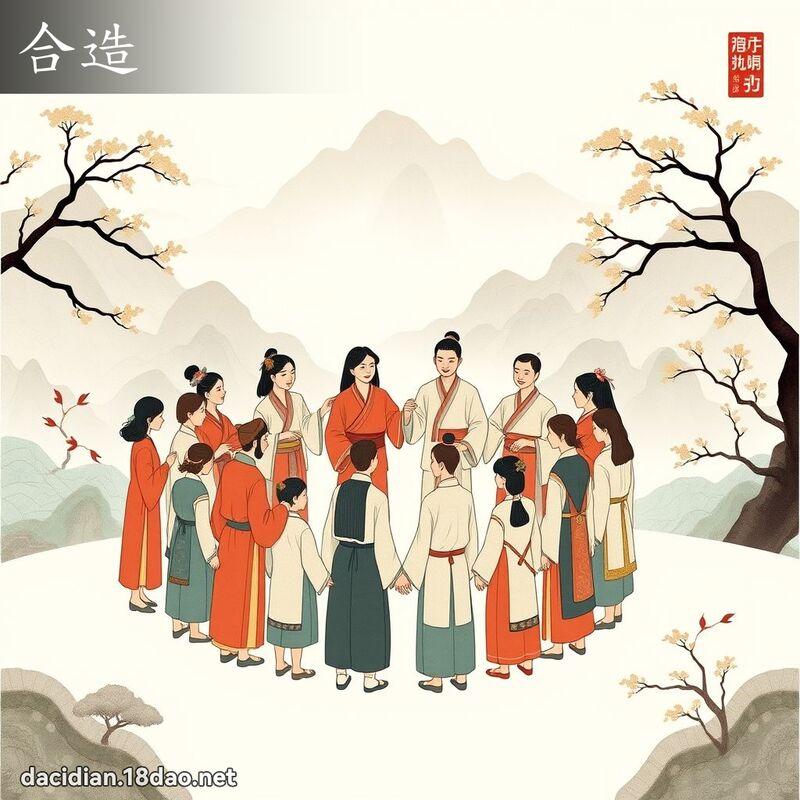 合造 - 國語大辭典配圖
